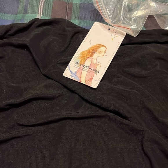 NWT strapless black maxi dress size medium - Picture 5 of 5